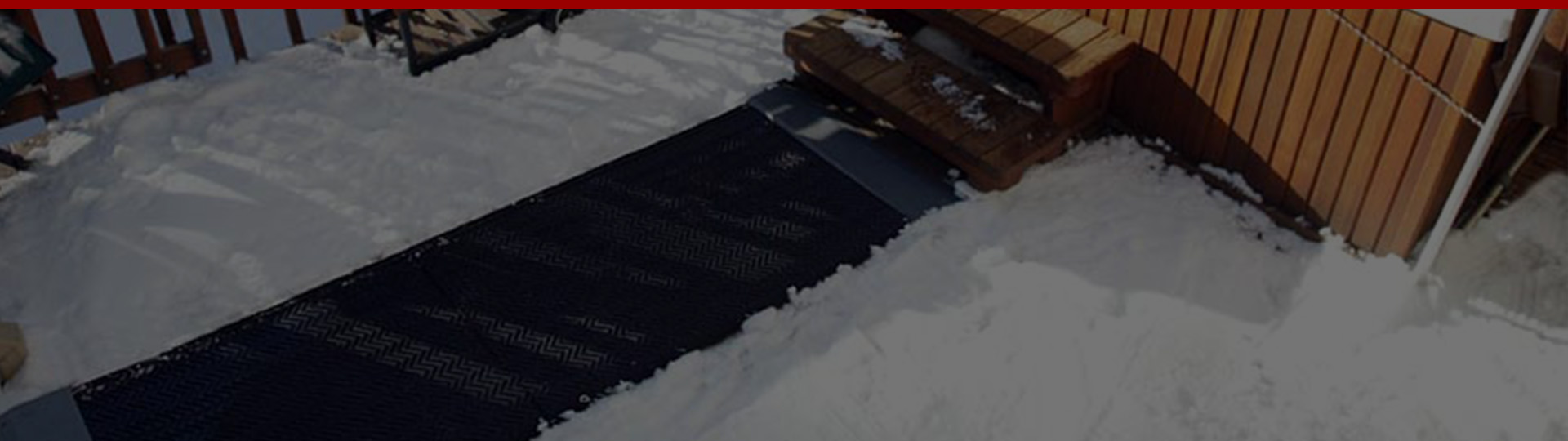 Snow melting mats banner.